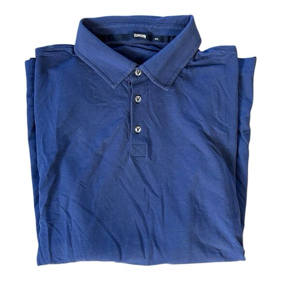 Vilebrequin Long Sleeve Cotton Polo Shirt Size XXL / Small Defect Blue Collar - Picture 8 of 11